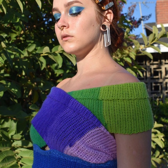 Handmade Wraparound Crochet Top - Picture 1 of 16